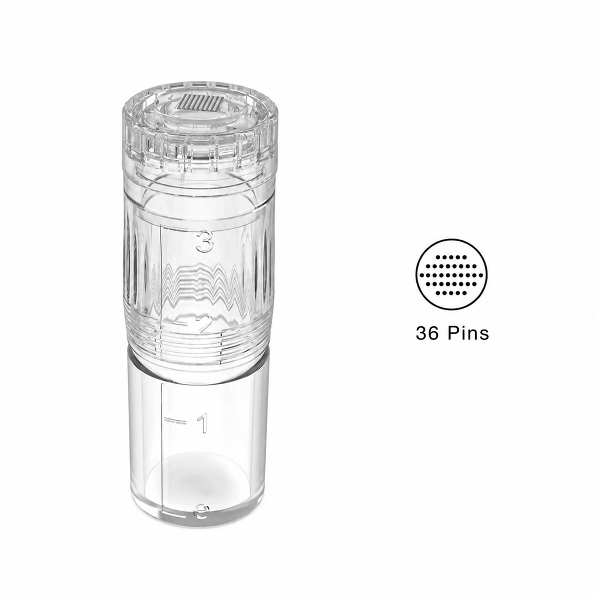 Hydra Pen H3 và H5 36-kim Đầu kim thay thế với sơ đồ bình chứa và mẫu đầu kim