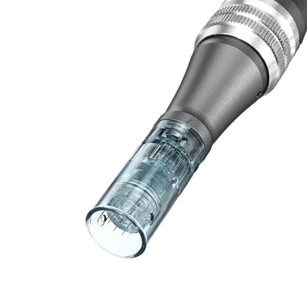 Dr. Pen M8 kết nối đầu kim thay thế và vòng điều chỉnh kết cấu nhìn từ bên cạnh