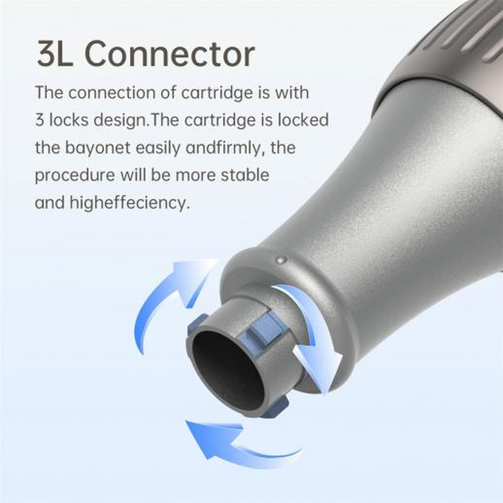 Dr. Pen M8s kết nối khóa đầu kim thay thế ba điểm được hiển thị cận cảnh
