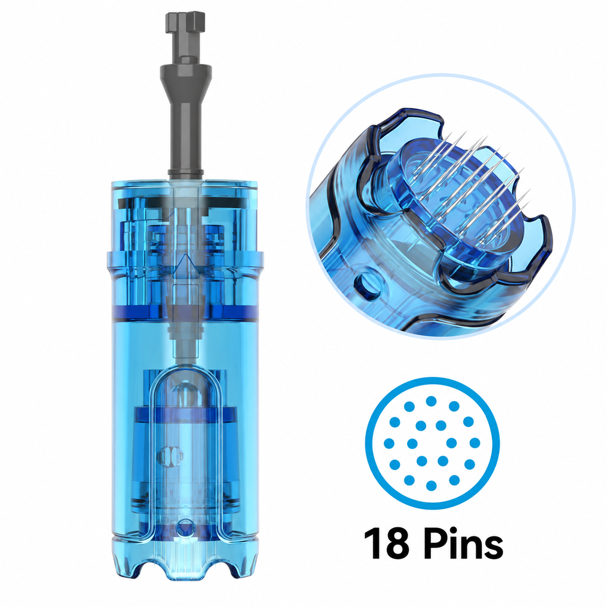 đầu kim 18 kim-pin dành cho Dr. Pen M9 và M8 Max với chi tiết đầu kim