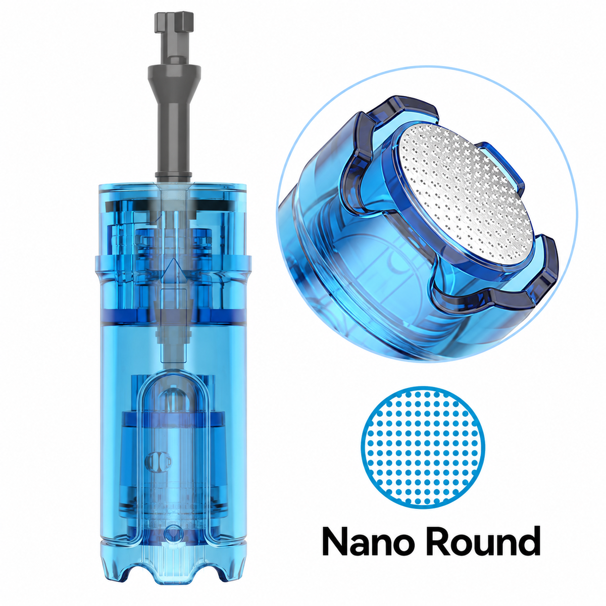 Nano Đầu kim thay thế hình tròn dành cho Dr. Pen M9 và M8 Max với chi tiết đầu tiếp xúc tròn